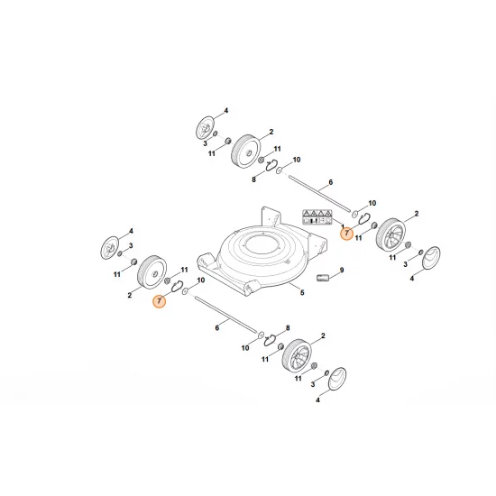 STIHL  Sprężyna prawa 6357 708 0810
